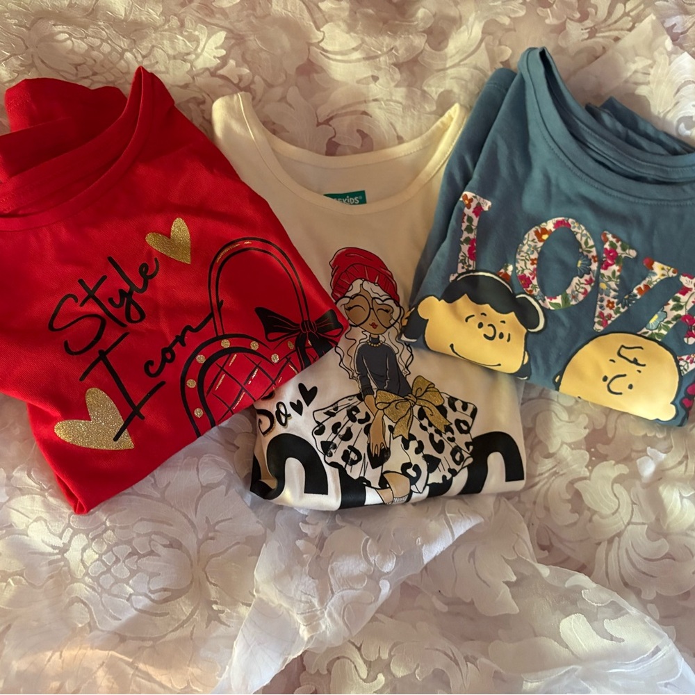 Set of 3.  Girls long sleeve new with tags shirts